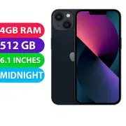 Apple iPhone 13 5G (512GB, Midnight) Australian Stock - Refurbished (Excellent)