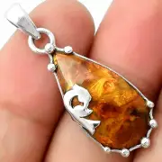 Peacock Natural Pietersite Namibia 925 Sterling Silver Pendant Jewelry P-1698