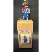 Penny McAllister Folk Art Circus Bear Ornament