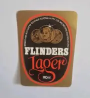 Courage Flinders Lager 740ml Brand Original Unused Beer Bottle Paper Label - A43