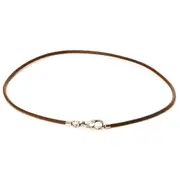 Leather Necklace Brown