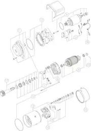 Mahle Starter Motor for Mercedes-Benz Actros 2035A 12.0L 0M541.927 4.97- - 09.03