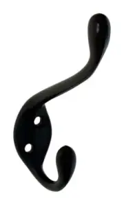 National Hardware 4.59in. L Bronze Black Zinc Heavy Duty Garment Hook 35lb cap.