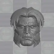 Ultimate Xmen Wolverine v1 custom head for Marvel Legends & other action figures