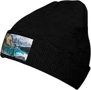 Rocky Mountains Womens Mens Winter Knitted Beanie Hat,Thick, Soft & Warm Chunky Beanie Hats,for Cold Weather