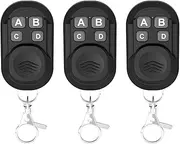 3 Pcs Garage Door Remote, 433Mhz Universal Wireless Gate Remote Control Fob for Car Garage Door Opener Electric Gate