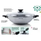 1 SET x NEW Tupperware Universal WOK 38cm stainless steel with box