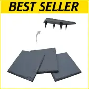 Durable 15.5” Decorative Pathway Pavers with Ground Stakes - Slate Grey