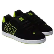 DC Shoes Men's Net Black/Lime Green Low Top Sneaker Shoes (BL4)