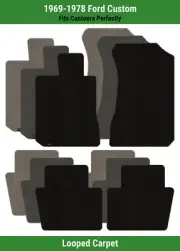 Lloyd Classic Loop Front & Rear Row Carpet Mats for 1969-1978 Ford Custom