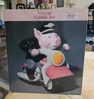 Motorcycle Cookie Jar Clay Art Road Hog Pig on New Sealed Vintage 1996