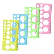 Circle Template for Drawing 4 Pcs Circle Stencils Drafting Tools Set Stencil