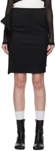 MM6 Maison Margiela Panelled Denim MiniSkirt IT44,IT42,IT38,IT36 Black