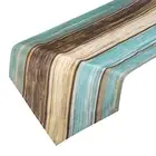 Table Runner 72" x 13", Retro Table Runner, Green & Blue