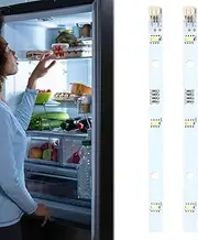LED Strip Lights, LED Strip for Bar Fridge, LED Light Strip Replace Precise Fit Seamless Installation Compatible with HISENSE Refrigerator LED Light E349766 MDDZ-162A 1629348 DC12V 2W (16cm, 2 Psc)