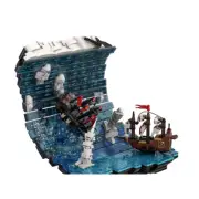 C9281 Ship at Sea Static Sculpture 2358 Pieces Building Toys Set for Christmas