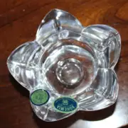 Lead Crystal Bohemia Czech Republic Taper Candle Holder