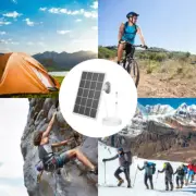 3.3W Micro USB&Type-C Solar Panel Charger for Arlo/Ring/Eufy/Blink (White) AU