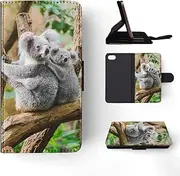 Koala Marsupial 2 FLIP Wallet Phone CASE Cover for Apple iPhone 7 | iPhone 8 | iPhone SE (2020) | iPhone SE (2022)
