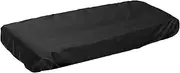 Piano Dust Cover 88 Key Digital Piano Keyboard Dust Cover with Drawstring Locking Clasp for Yama-ha P45, P85, Ca-sio PX110, PX120 Black