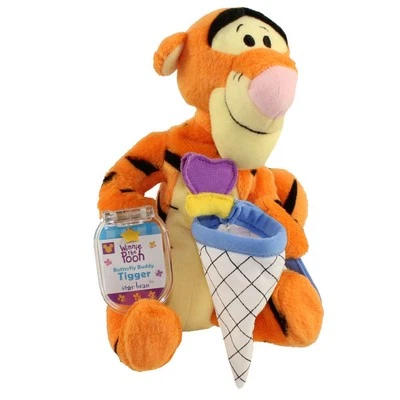 Disney Bean Bag Plush - BUTTERFLY BUDDY TIGGER (Winnie the Pooh)(8 inch) - Mint