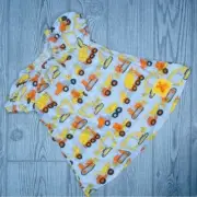 Bailey bug peasant dress 6-12 months excavator / vehicle / tractor dress yellow