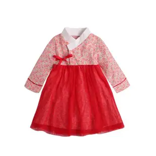 【Baby童衣】任選 單件式韓服造型包屁裙 82052(紅)