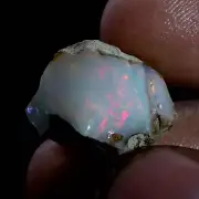 Multi Fire Opal Rough 14.70 Carat Natural Ethiopian Opal Raw Welo Opal Gemstone