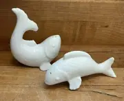 Target HOME Koi Fish Salt and Pepper Shakers White Ceramic New With Tags