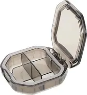 FONDOTIN Portable Travel Medicine Organizer Compact Reusable Pill Case with Cap Durable Storage for Capsules Lightweight Easy to Carry for Daily Use Travel