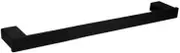CASEWIND Black Towel Rail, Matte Towel Rail, Bathroom SUS 304 Stainless Steel, Wall Mounted, Square Bath Towel Rail, 40 cm