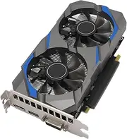 GTX1050 Graphics Card, 2GB GDDR5 128 Bit Gaming Graphics Card, Desktop Computer Video Card with Freeze Fan, PCIE 3.0 16X, HDMI, DVI D, Displayport