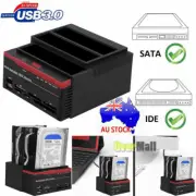 2.5" 3.5"SATA IDE Hard Disk Drive HDD Docking Station Clone USB HUB Card Reader