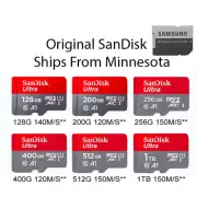 SanDisk Micro SD Memory Card Class 10 TF SD Card 128GB 256GB 512GB with Adapter