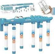 Reflex Sticks - Reflex Drop Sticks Hand Speed Challenge Game,3 Adjustable Speed Reaction Training Toys with Remote Control Sports Equipments for Women Men Teenage