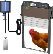 Automatic Chicken Coop Door, Upgraded Solar Chicken Coop Door Opener with Timer,