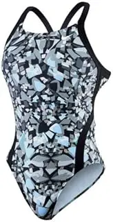 [Nike] Swim Shattered Glass Modern Female Fast Back Tank Youth,Black(001),20