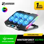 NYK NEMESIS X5 PRO WINTER FROST RGB 散熱墊筆記本電腦 8 風扇