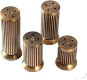 Mid Century Modern Antique Brass Furniture Legs (4) + Screws (16) Set Adjustable Sofa Cabinet Leg Feet for Coffee Tea Bar Stool Chair