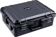Lykus HC-4620 Waterproof Hard Case with Foam, Interior Size 46x36x18 cm, Suitable for Camera,Projector,Laptop,Electronic Equipment and More