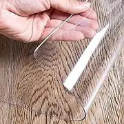 Transparent PVC Chair Mat for Hardwood Floors, Durable, Waterproof, Anti-Slip, Floor Protection(Thickness 0.08 inches (2 mm) x 47.2 inches (100 x 120 cm)