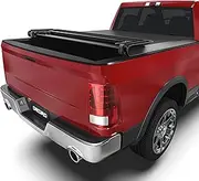 oEdRo Soft Quad Fold Tonneau Cover Four Fold Truck Bed Covers Compatible with 2002-2023 Dodge Ram 1500 ; 2003-2023 Dodge Ram 2500 3500, Fleetside, 6.4' Bed (for Models w/o Ram Box)