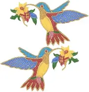 Gadpiparty 2pcs Cartoon Bird DIY Patch Decorative Sew Applique for Clothes Repair Embellish Shirts Jeans Skirts Backpacks for Creative Projects
