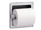 Presale Bradley 5104 Single Toilet Roll Holder No Hood - Silver