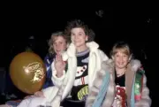 Missy Gold, Tracey Gold, & sister at 59th Hollywood Christma - 1990 Old Photo
