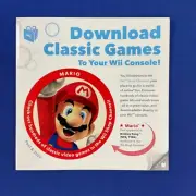 Super Mario Bros. Nintendo Wii Decal Sticker 2009 Video Game Promo Ad Flyer