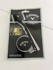 New Callaway Golf Club Shoes Cleaning Brush Retractable Cord Zinger