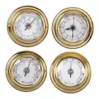 4x Thermometer Hygrometer Barometers Clock Sailing Instruments Indoor Outdoor