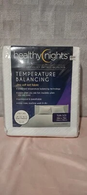 Twin Size Healthy Nights Fitted Mattress Protector 39"x75"