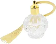 Gogogmee Vintage Glass Perfume Spray Bottle Refillable Atomizer with Tassel Elegant Fragrance Dispenser for Travel Home Use and Vanity Display Stylish Design Random Cap